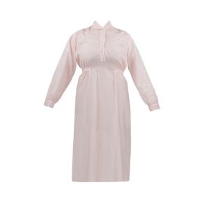 Vintage Lingerie Pastel Pink Silk Peignoir Nightgown 1960s